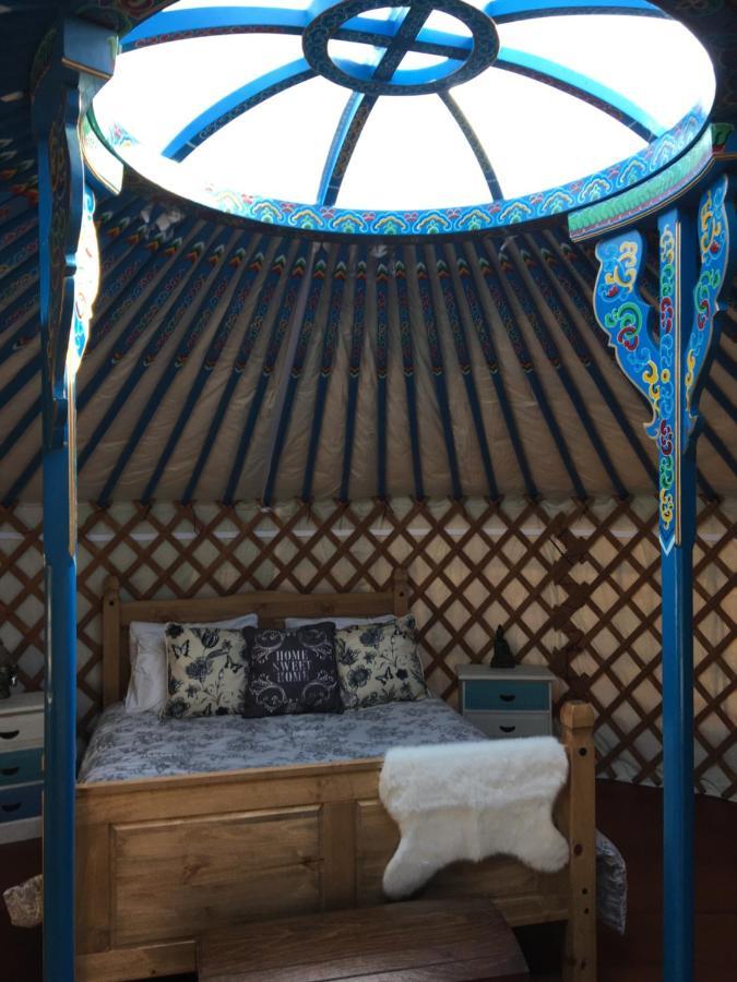 French Fields Luxury Glamping Original Mongolian Yurt Hotel Le-Vieux-Cerier Bagian luar foto