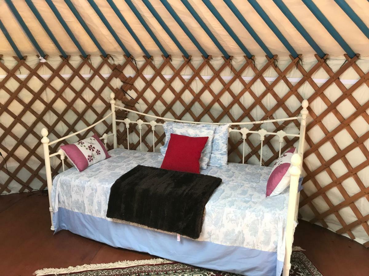 French Fields Luxury Glamping Original Mongolian Yurt Hotel Le-Vieux-Cerier Bagian luar foto